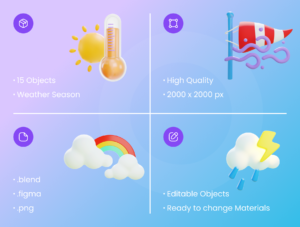 Weather 3D Illustration