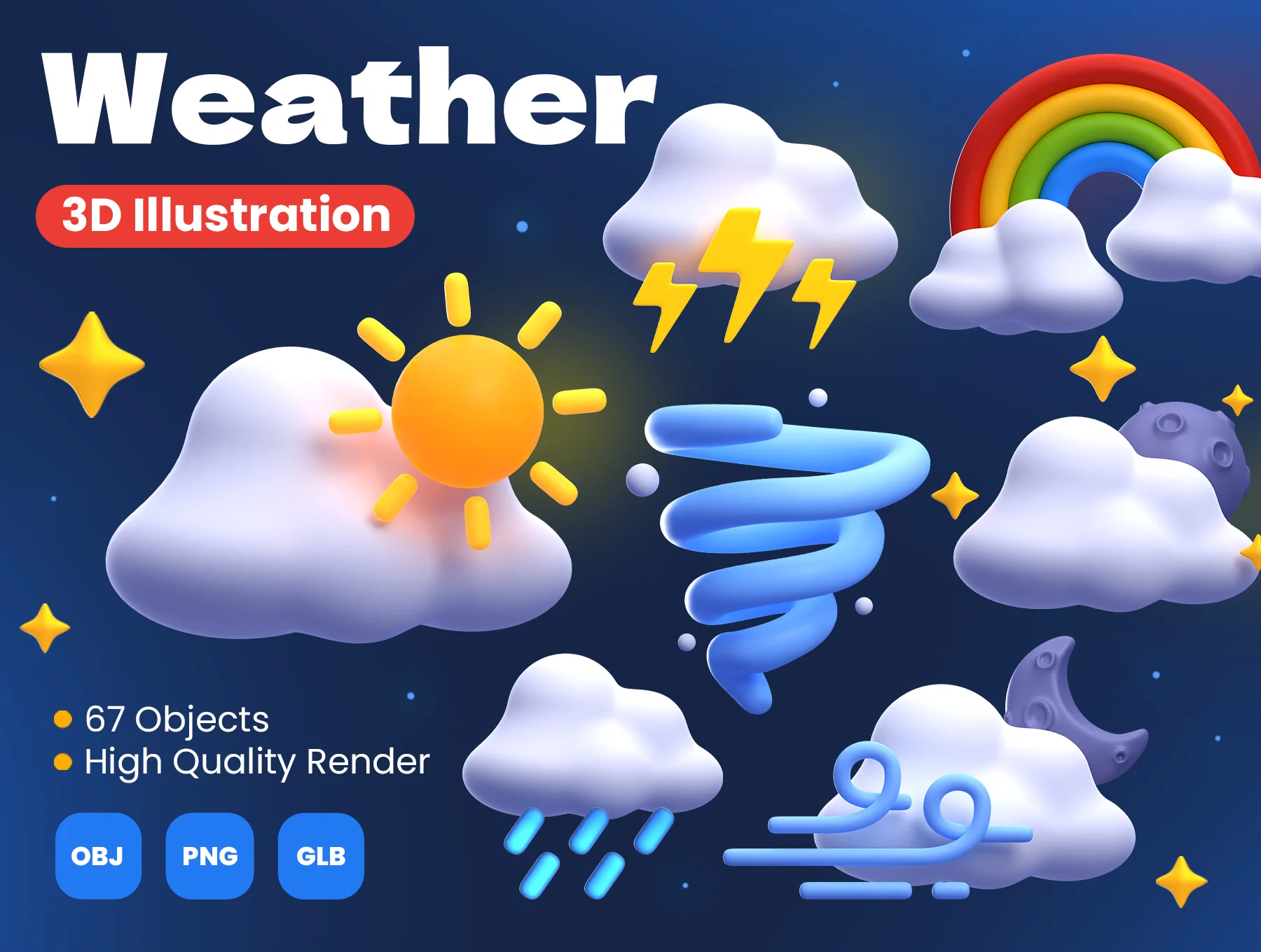 Weatherr 3D Illustrations Weather 3D Illustrations