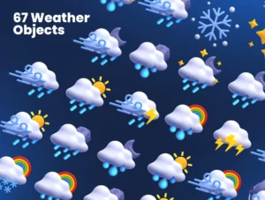 Weather 3D Illustrations