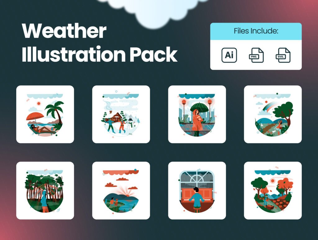 Weather Illustration Pack
