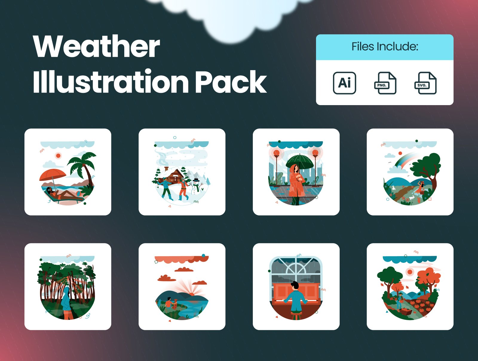 Weather Illustration Pack