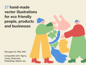 Website Illustrations for Eco Brands