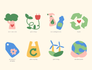 Website Illustrations for Eco Brands