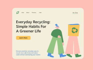 Website Illustrations for Eco Brands
