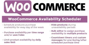 WooCommerce Availability Scheduler – Time-Based Product Visibility & Smart Sales Automation