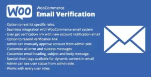 WooCommerce Email Verification Plugin – OTP Security & Spam Protection for Stores