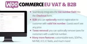 WooCommerce EU VAT & B2B 13.2 – VAT Validation & Tax Automation Plugin for WooCommerce