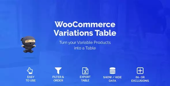 WooCommerce Variations Table 1.3.13 – Smart Product Variation Display