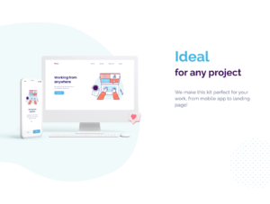 Work From Home Illustration Kit