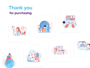Work From Home Illustration Kit