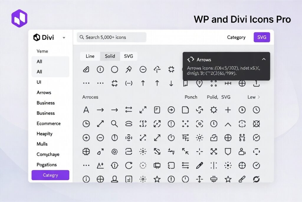 WP and Divi Icons Pro – WordPress Icon Library Plugin for Divi
