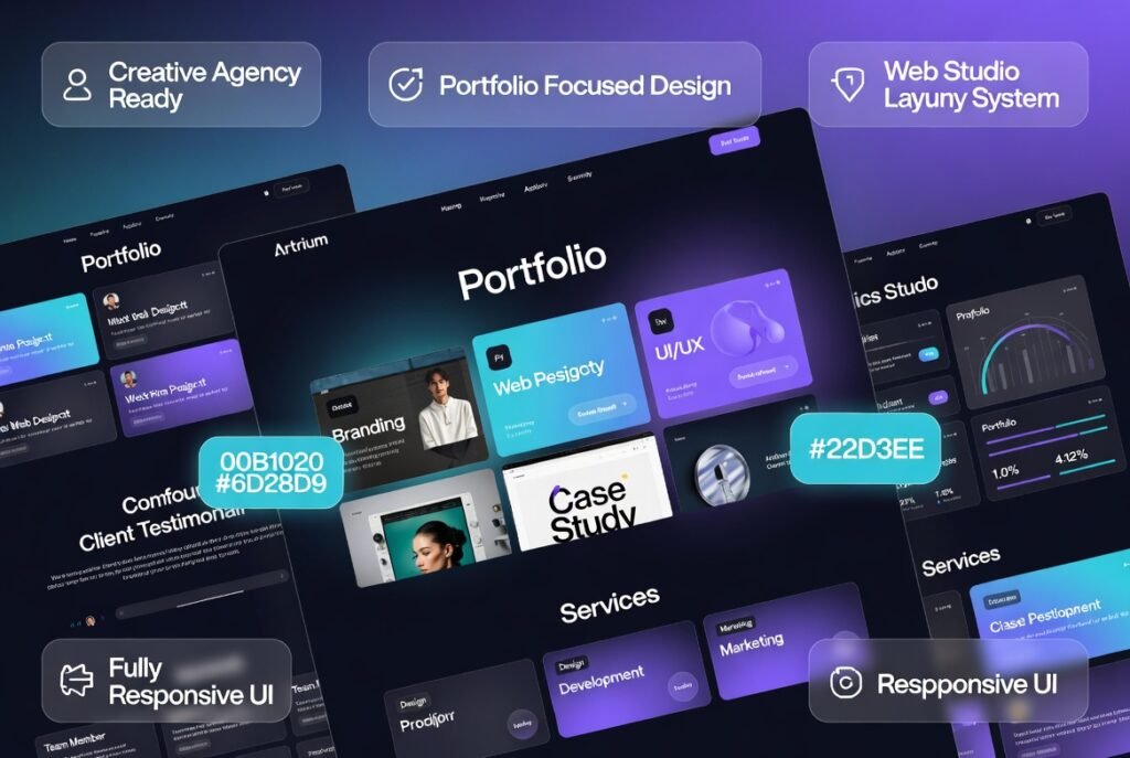 Artrium Creative Agency WordPress Theme 1.0.13 – Portfolio & Web Studio Website Builder