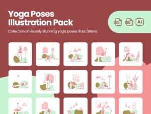 Yoga Poses Illustration Pack