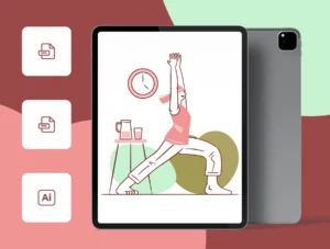 Yoga Poses Illustration Pack