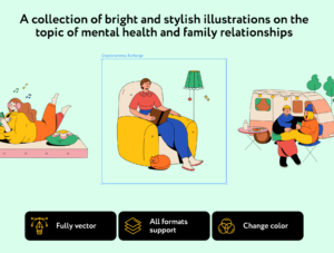 Zalksy Mental Health Illustrations