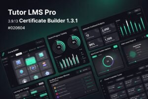 👉 Tutor LMS Pro 3.9.13 + Certificate Builder 1.3.1 – Complete WordPress LMS & eLearning Plugin