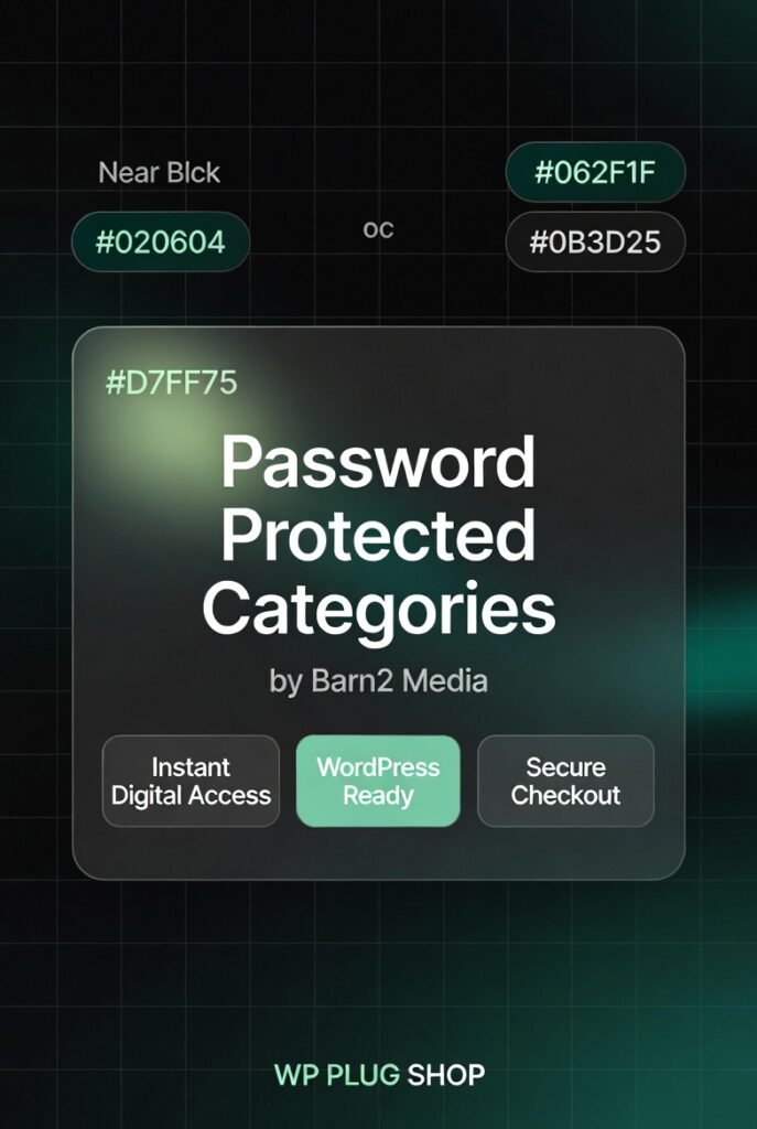 Password Protected Categories by Barn2 Media – WordPress & WooCommerce Category Access Control Plugin