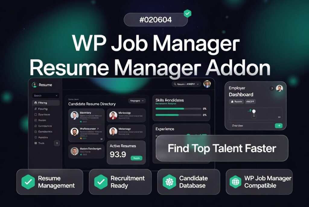 WP Job Manager Resume Manager Addon 2.2.0 – WordPress Resume & Candidate Management Plugin