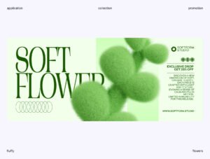 Fluffy Flowers – 50 Soft 3D PNG Elements Pack