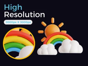 3D Weather Icon – Premium High-Quality Render Asset