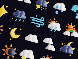 3D Weather Icon – Premium High-Quality Render Asset