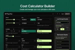 Cost Calculator WordPress Plugin – Dynamic Pricing & Instant Quote Generator