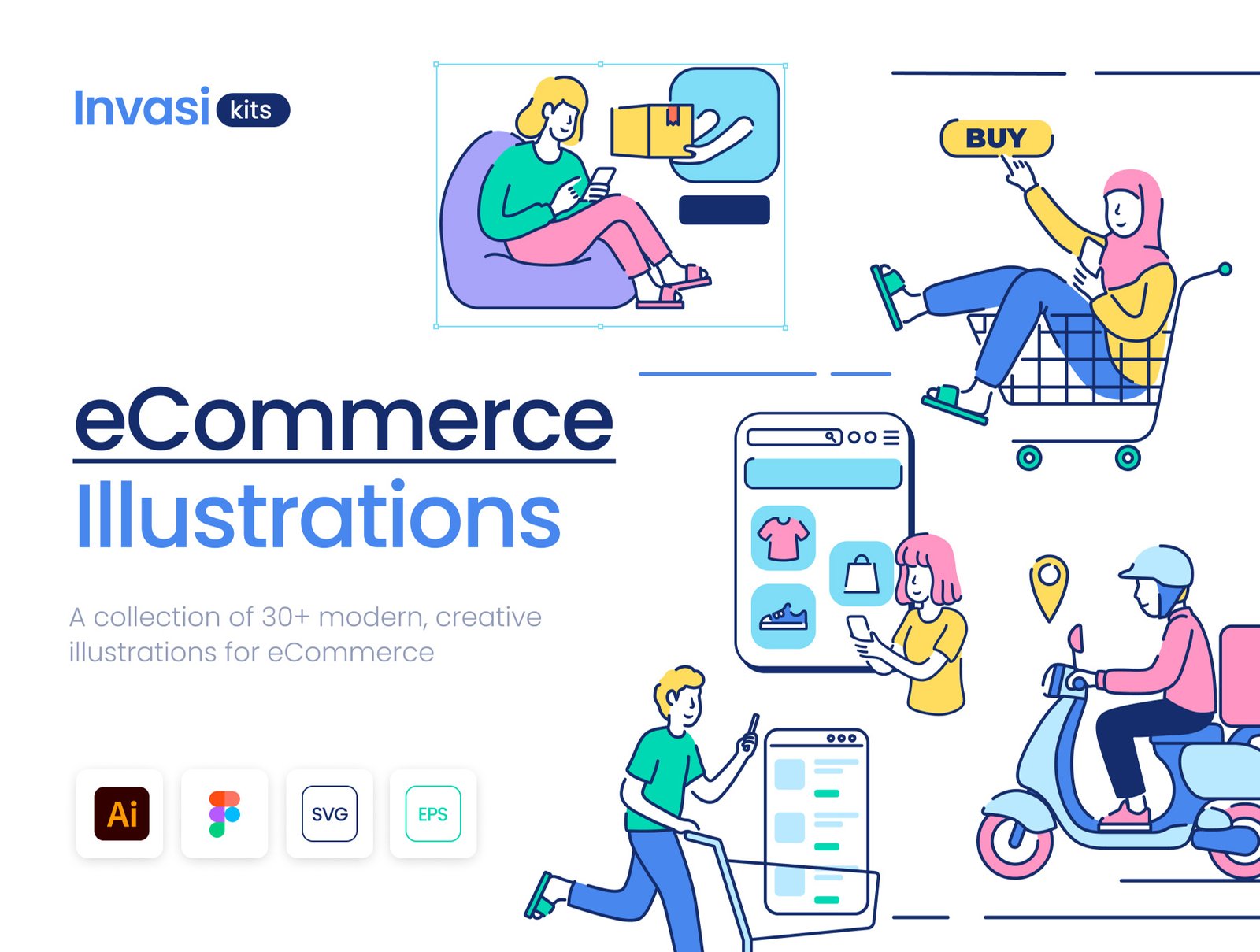eCommerce Illustration Kitt eCommerce Illustration Kit