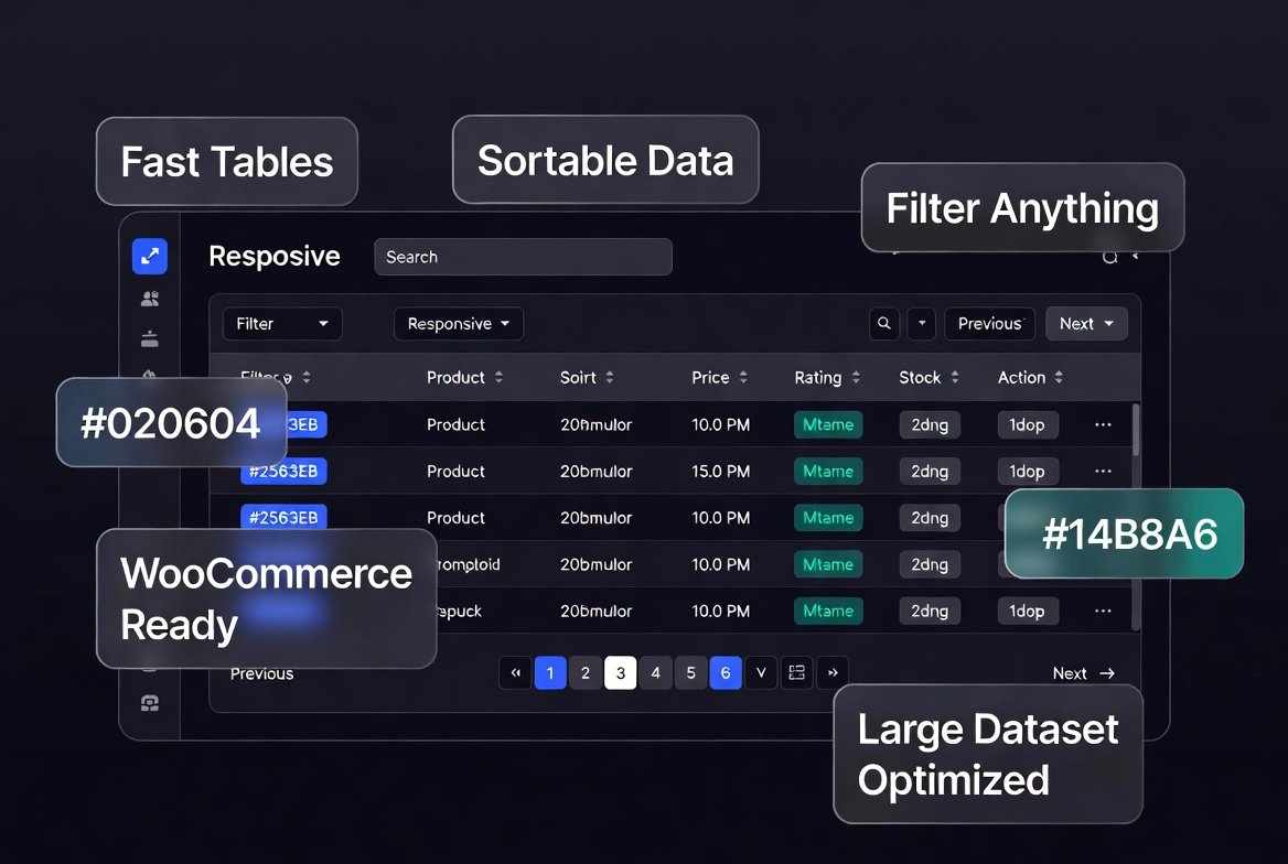eTvOT (1) Ninja Tables Pro – Fastest WordPress Data & Product Table Builder