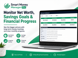 Smart Money Manager Pro – Personal & Business Finance Dashboard for Excel & Google Sheets