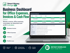Smart Money Manager Pro – Personal & Business Finance Dashboard for Excel & Google Sheets