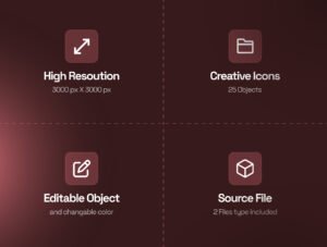 Valentine's 3D Icon Set – Premium Romantic Assets