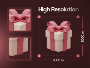 Valentine's 3D Icon Set – Premium Romantic Assets