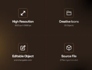 Musical Instruments 3D Icon Set – Premium Music Assets