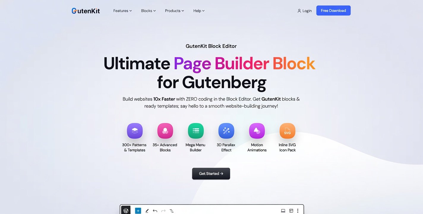 GutenKit Blocks Pro – Gutenberg Page Builder, Blocks & Templates Plugin for WordPress