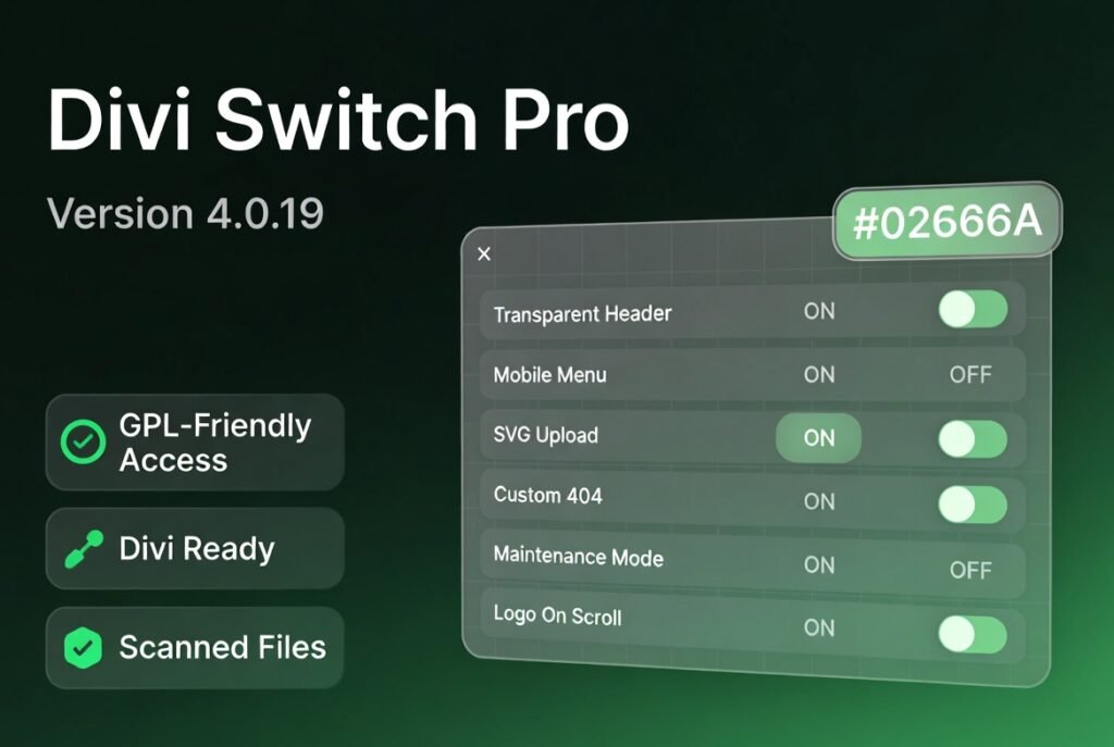 Divi Switch Pro Plugin 4.0.19 – 50+ Divi Customizations Without Coding