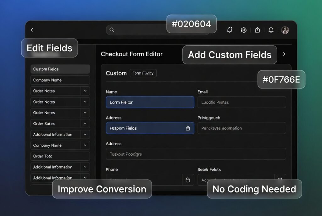WooCommerce Checkout Field Editor Premium – Customize Checkout Fields Easily
