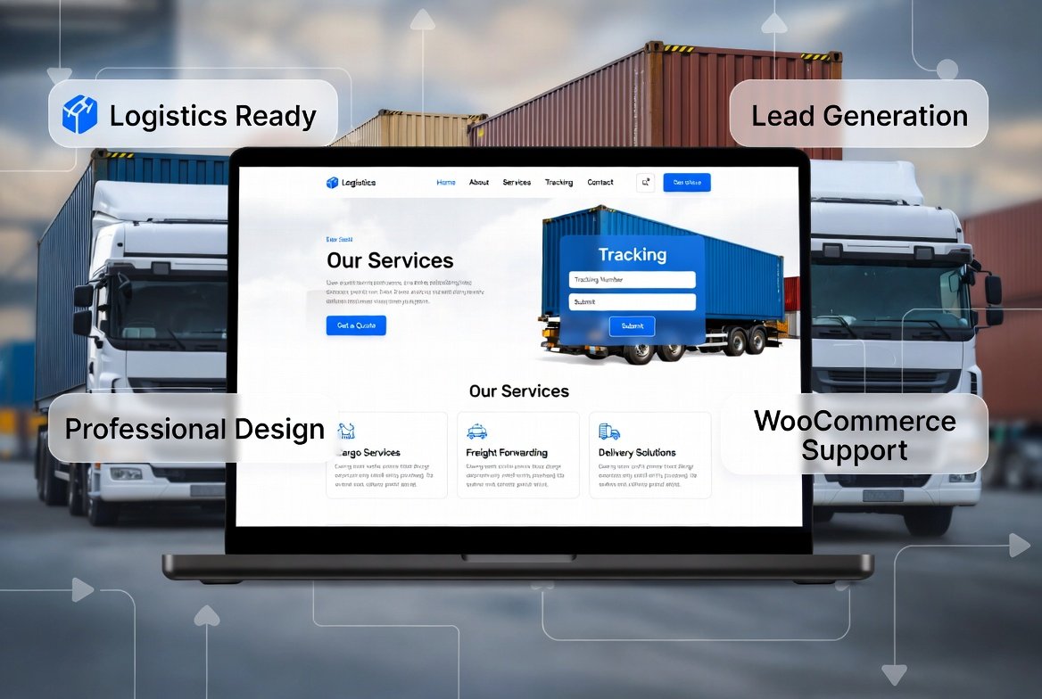 Globax – Logistics & Transportation WordPress Theme (Shipping, Cargo & Delivery Business Ready)