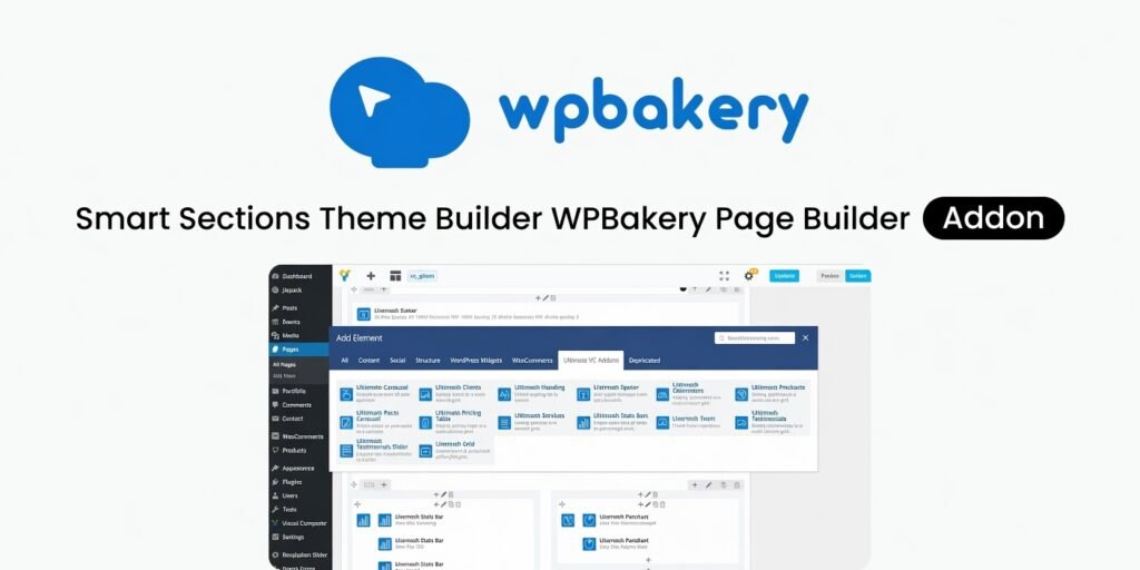 Smart Sections Theme Builder WPBakery Page Builder Addon 1.8.0 – Theme & Layout Builder Plugin