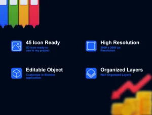 Chart & Diagram 3D Icons Pack – Premium Data Visualization Assets