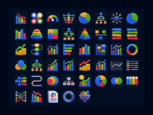 Chart & Diagram 3D Icons Pack – Premium Data Visualization Assets
