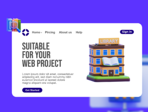 Book & Library 3D Icons Pack – Premium Education Assets