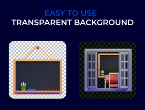Classroom 3D Icons Pack – Premium Education Assets