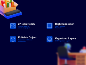 Classroom 3D Icons Pack – Premium Education Assets