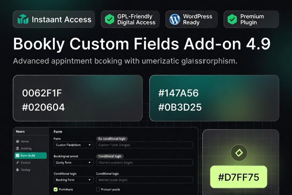 Bookly Custom Fields Add-on 4.9 – Advanced Booking Form Customization for Bookly Pro