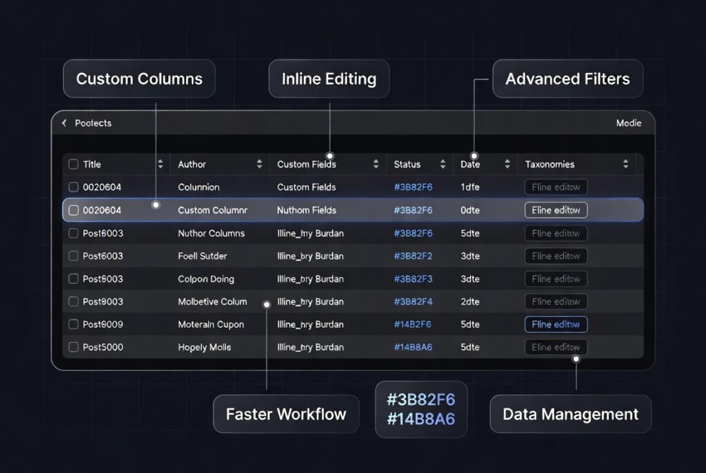 Admin Columns Pro – WordPress Admin Column Manager & Inline Editing Plugin