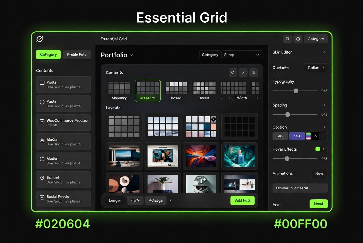 nHlrU Essential Grid Gallery WordPress Plugin – Advanced Portfolio, Masonry & Filterable Content Grid Builder