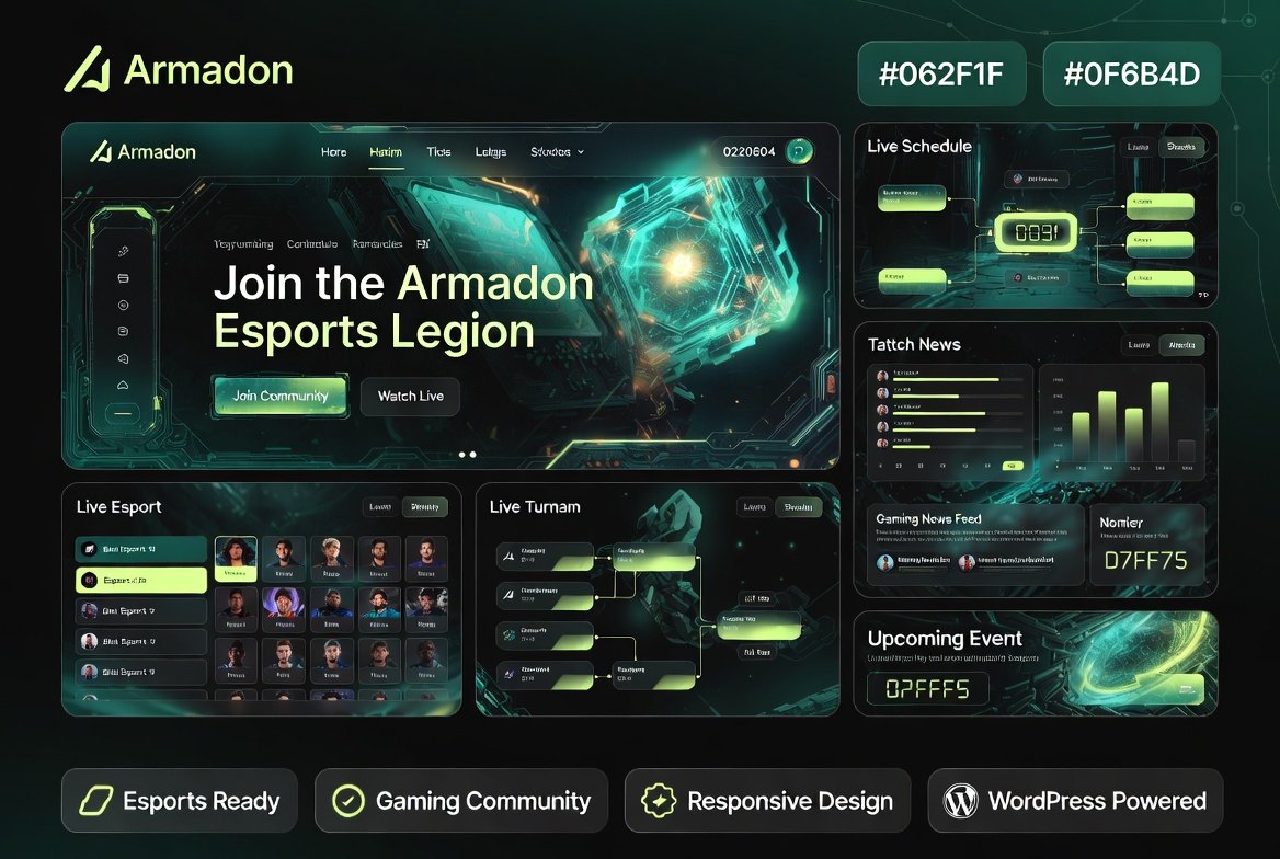 oLk1k Armadon Gaming Community WordPress Theme 1.2.1 – Esports Teams, Tournaments & Gaming Clans