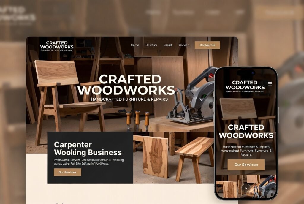 Woodzone – Carpenter & Craftsman Full Site Editing WordPress Theme for Woodworking, Construction & Service Businesses v1.0.2