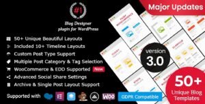 Blog Designer PRO for WordPress 3.4.9 – Advanced Blog Layout & Design Customization Plugin