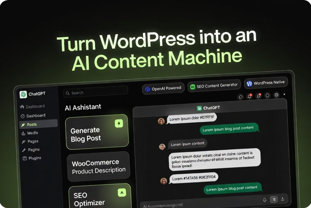 Your AI Assistant for WordPress 1.3.1 – OpenAI ChatGPT Content Generator, SEO & Automation Plugin